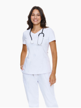 Bluza medyczna Palermo Classic White w kolorze białym