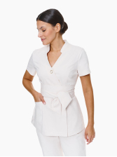 Żakiet Uniform Medyczny Siena Light Beige w kolorze beżowym