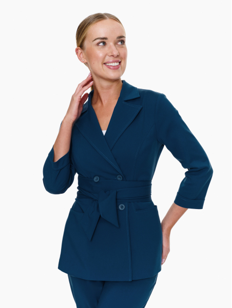 Como Medical Jacket Deep Sea Uniform in blue color