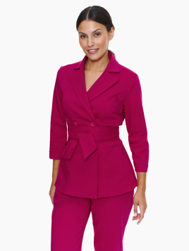 Como Medical Jacket Fuchsia Elegance Uniform in amaranth color