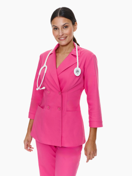 Żakiet Medyczny Como Rose Pink Uniform w kolorze różowym