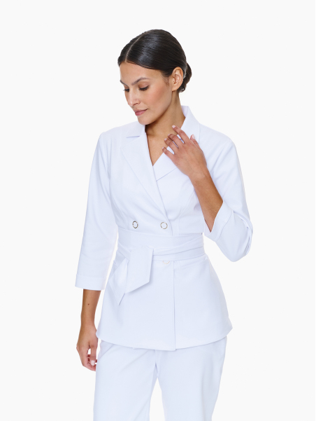 Lucca Medical Jacket Classic White