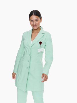 Siracusa Medical Coat Fresh Mint in green color