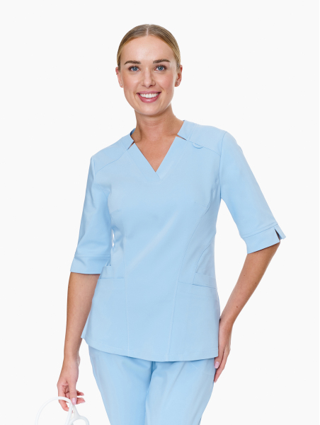 Imperia medical Scrub Top Baby Blue