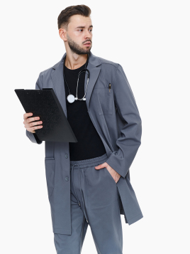 Bergamo Medical Coat Morning Grey