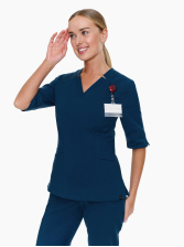 Imperia medical Scrub Top Deep Sea in blue color