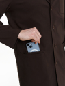 Bergamo Medical Coat Chocolate in brown color