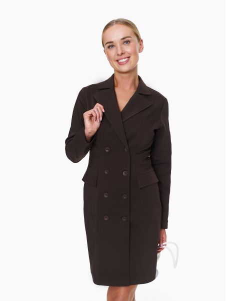 Medical Amalfi Dress Chocolate in brwon color