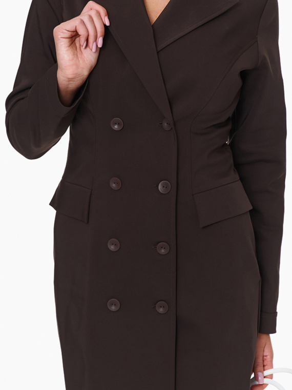 Medical Amalfi Dress Chocolate in brwon color