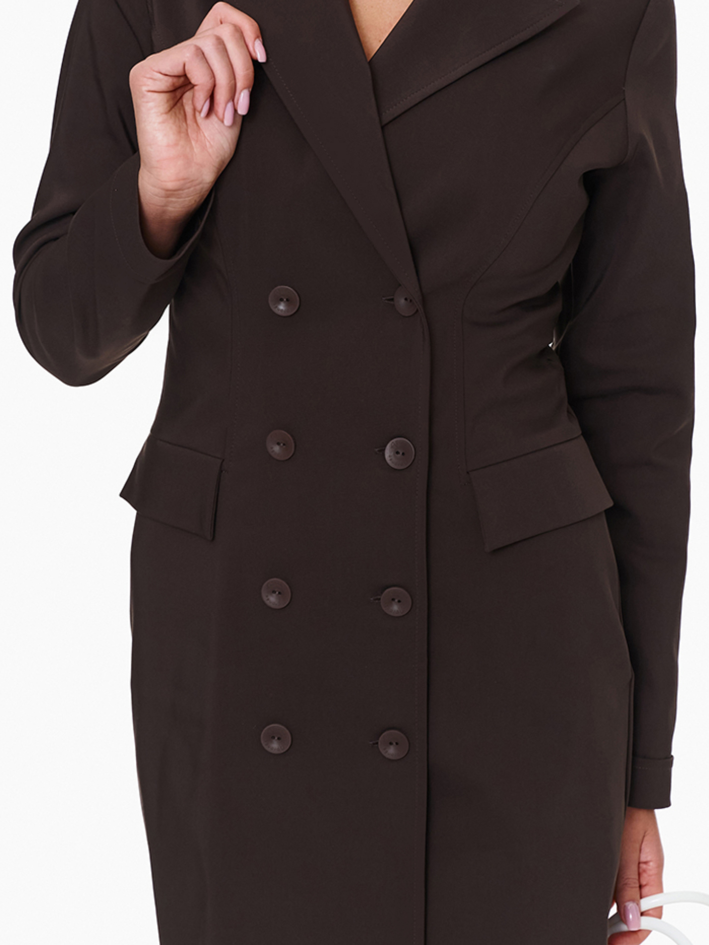 Medical Amalfi Dress Chocolate in brwon color