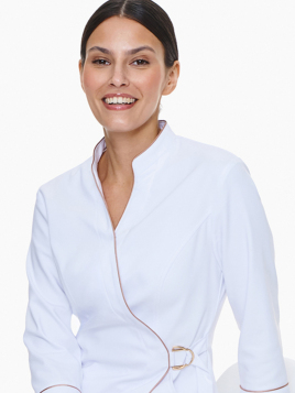 Żakiet Medyczny Milano Classic White i spodnie Torino Classic White w kolorze białym