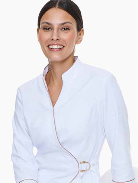 Żakiet Medyczny Milano Classic White i spodnie Torino Classic White w kolorze białym
