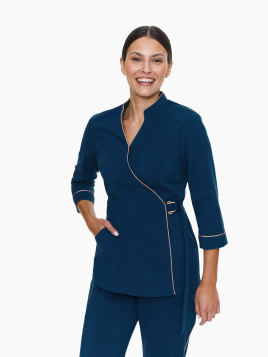 Żakiet Medyczny Milano Deep Sea i spodnie Torino Deep Sea w kolorze niebieskim morskim