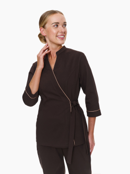 Żakiet Medyczny Avola Chocolate i spodnie medyczne Torino Chocolate  w kolorze brązowym czekoladowym