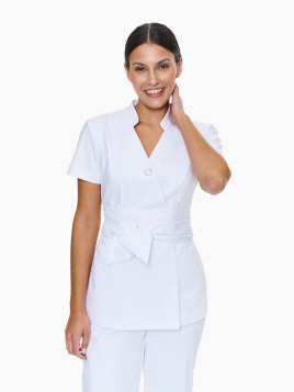 Siena Medical Jacket + Venezia Medical Pants Uniform Classic White