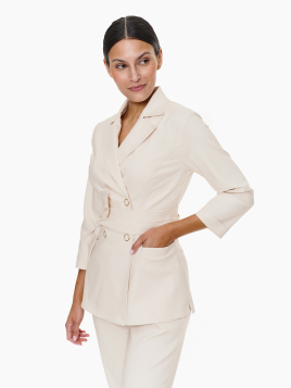 Żakiet Medyczny Lucca Light Beige w kolorze beżowym