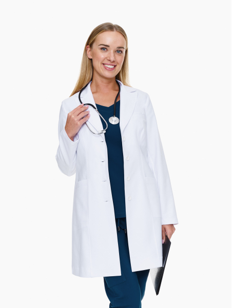 Siracusa Medical Coat Classic White